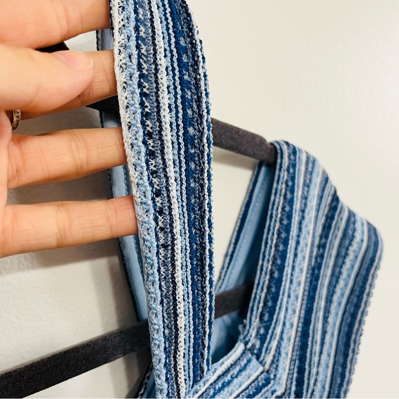 2/40$✨Guess Lulu Blue Stripe Crochet Dress - Picture 7 of 11